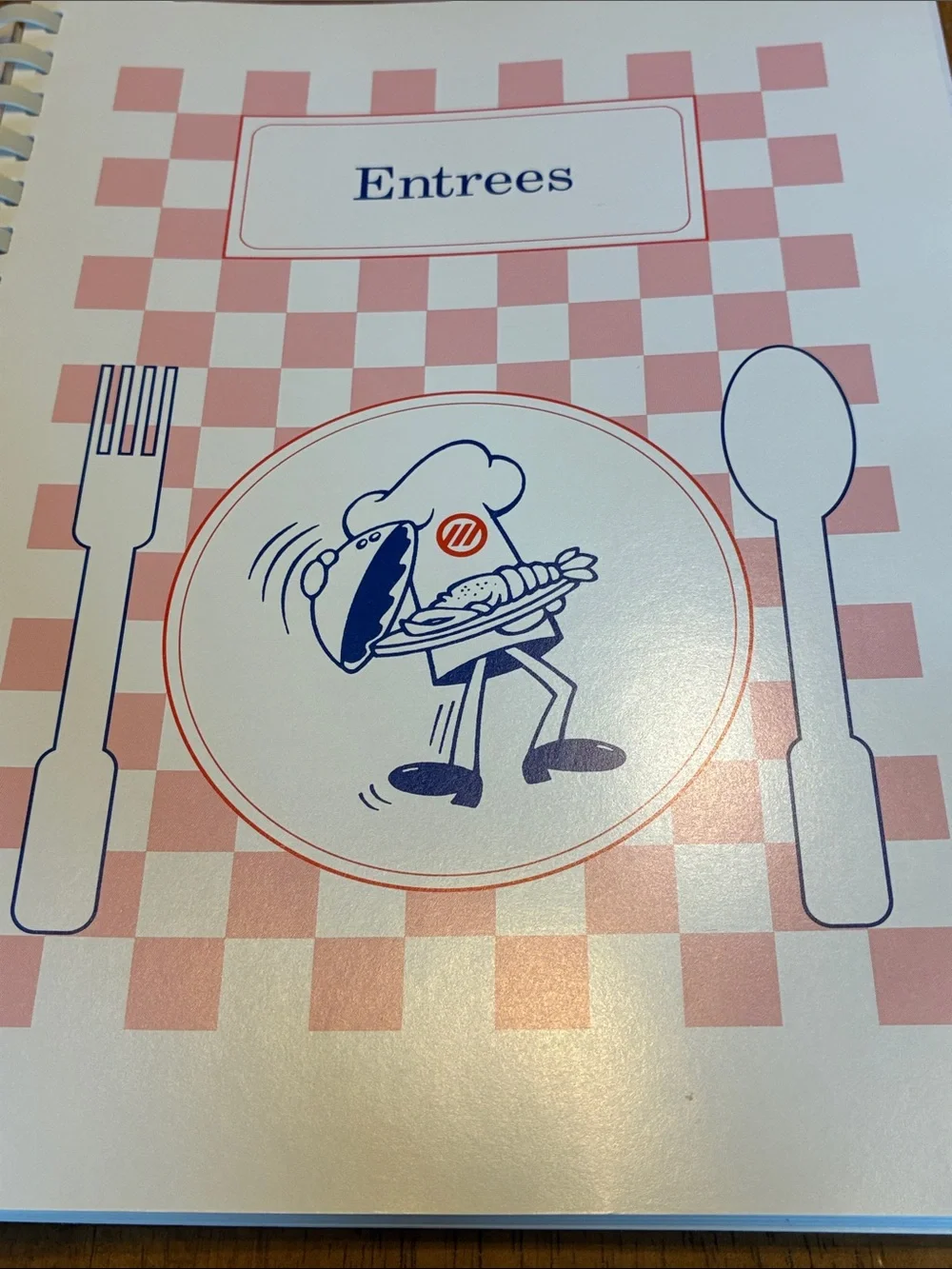 Vintage Mellon Cooks Cookbook - spiraled bound cookbook
